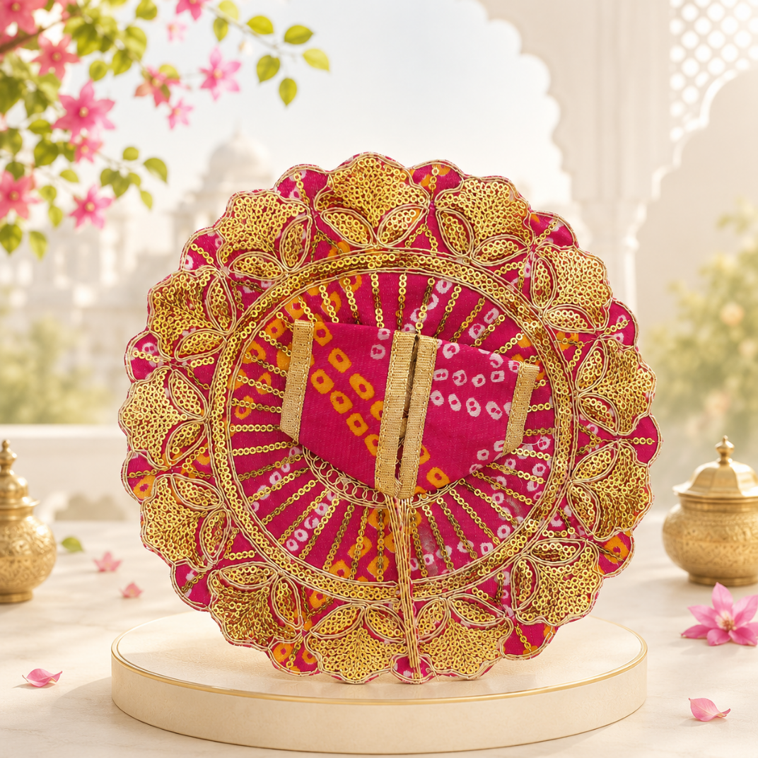 Vrindavan Bandhej Zari Poshak