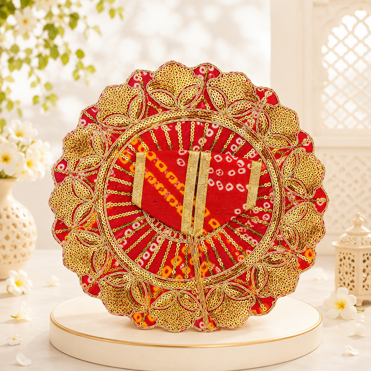 Vrindavan Bandhej Zari Poshak