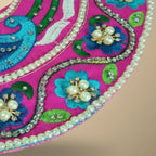 Gulabi Utsav – Magenta Paisley Embroidered Poshak