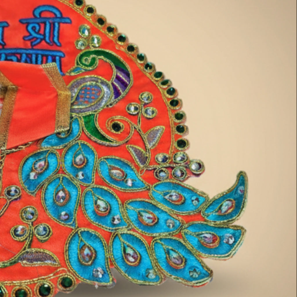 Rang Rasia – Red Peacock Embroidered Poshak