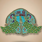 Rang Rasia – Red Peacock Embroidered Poshak