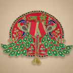Rang Rasia – Red Peacock Embroidered Poshak