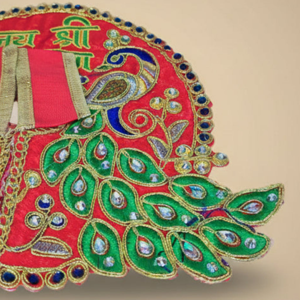Rang Rasia – Red Peacock Embroidered Poshak
