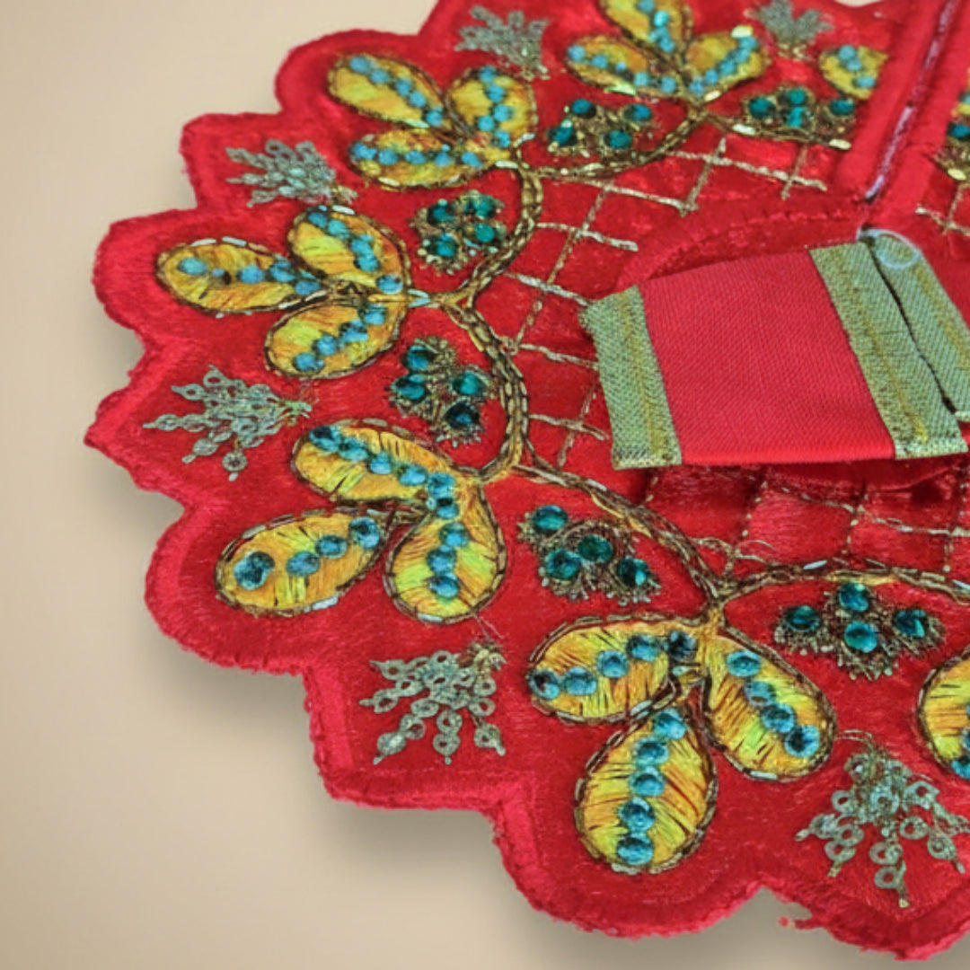 Nitya Sewa – Daily Leaf Embroidered Poshak