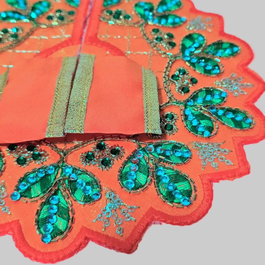 Nitya Sewa – Daily Leaf Embroidered Poshak