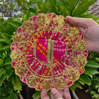Vrindavan Bandhej Zari Poshak