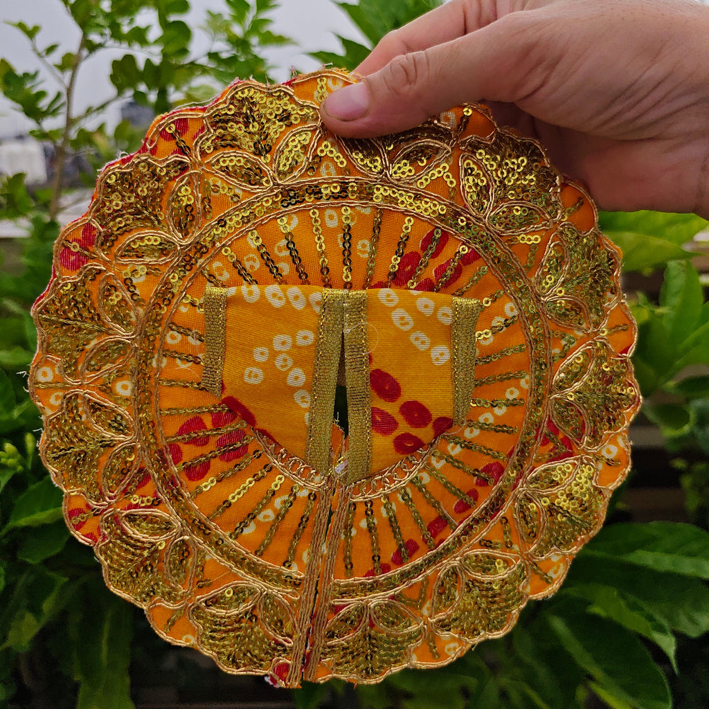 Vrindavan Bandhej Zari Poshak