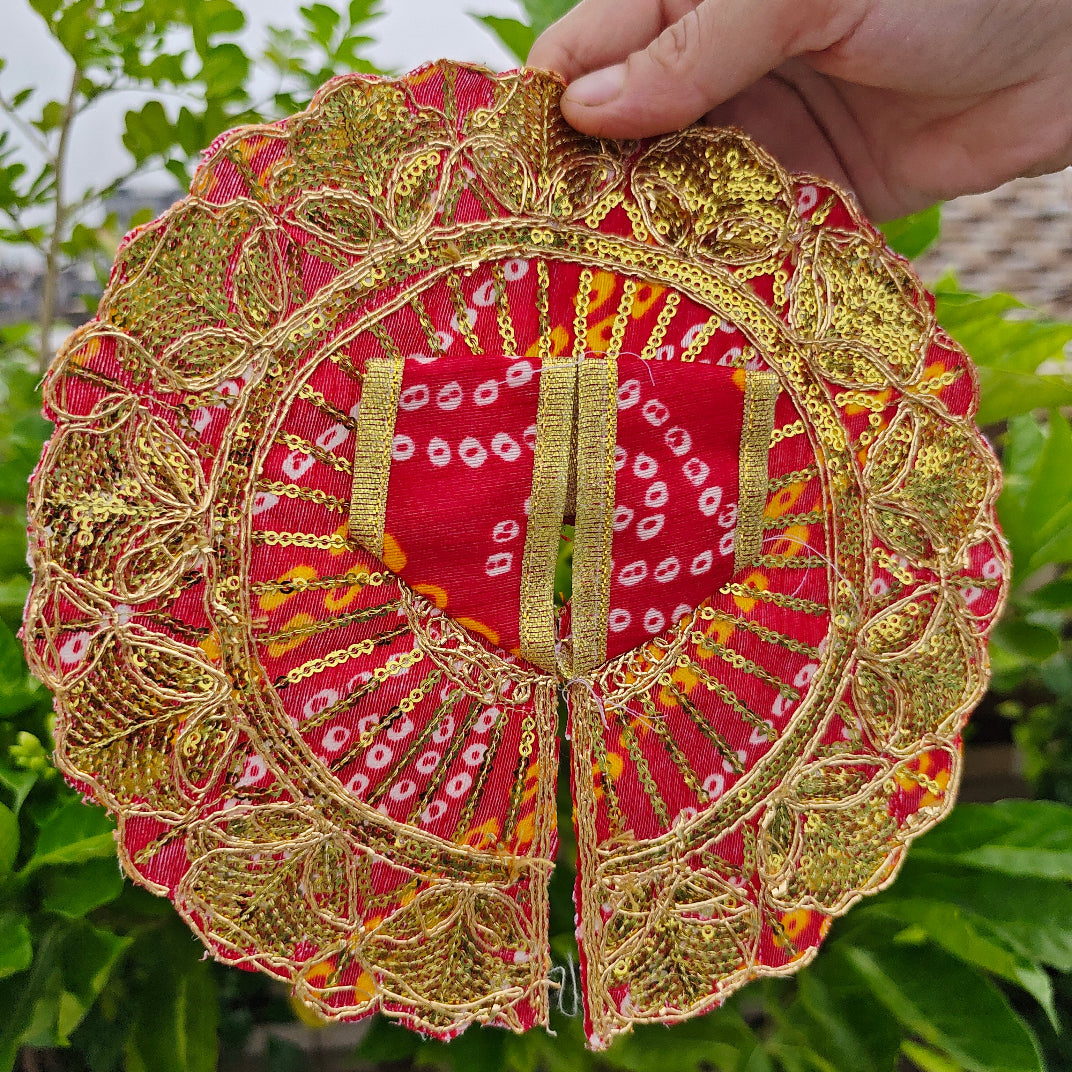 Vrindavan Bandhej Zari Poshak
