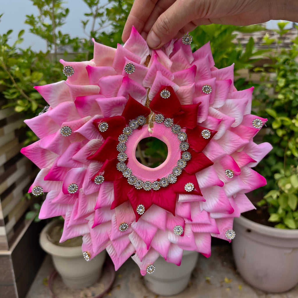Gulabi Kamal – Pink Lotus Floral Poshak