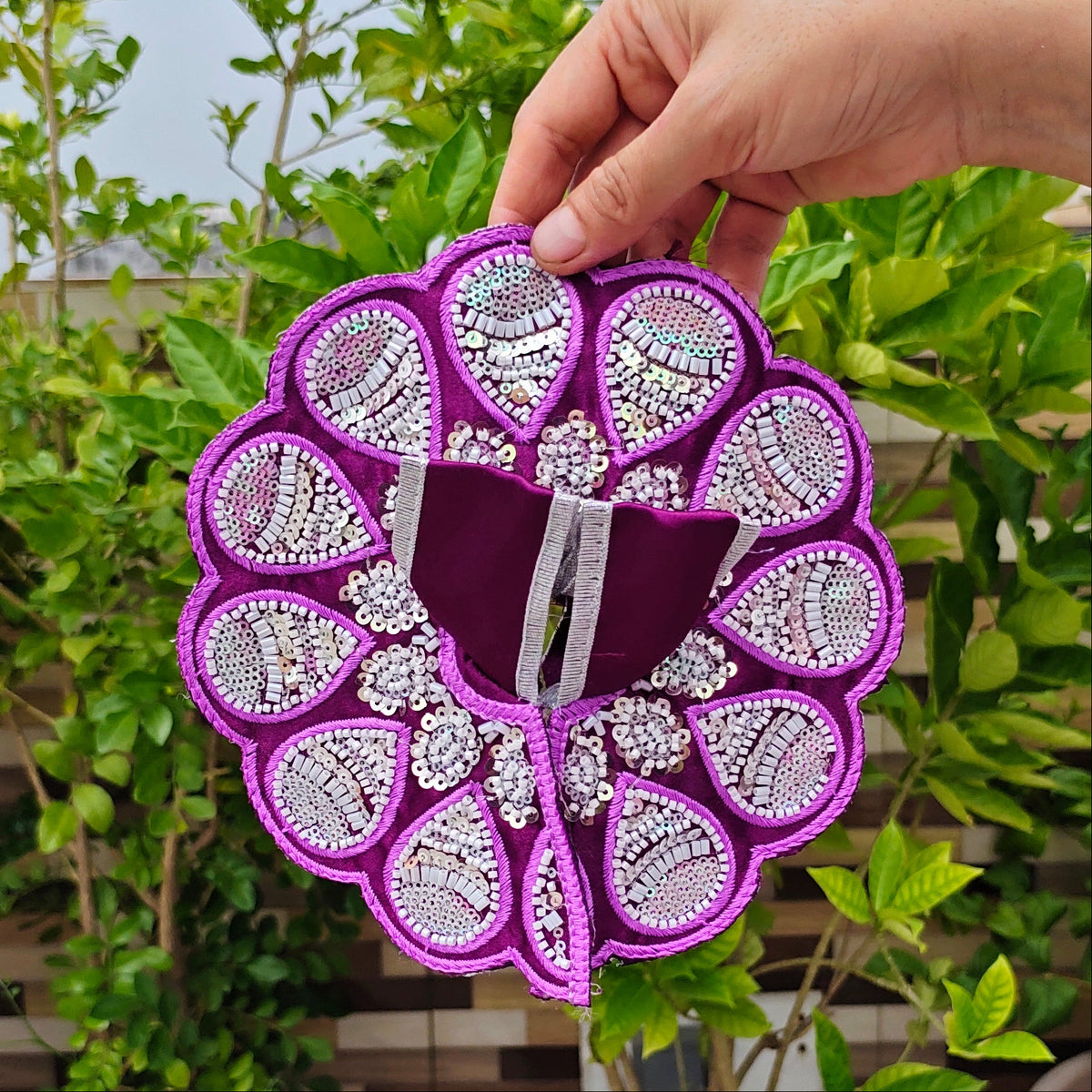 Jamuni Lavanya – Purple Sequin Poshak