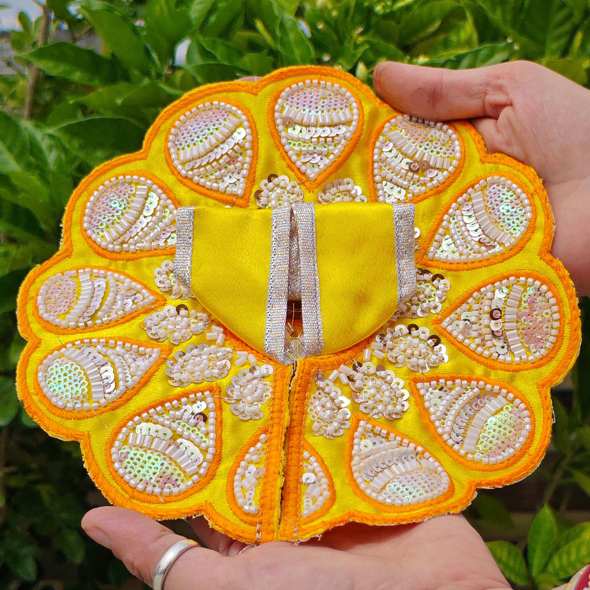 Pitambari Lavanya – Yellow Sequin Poshak