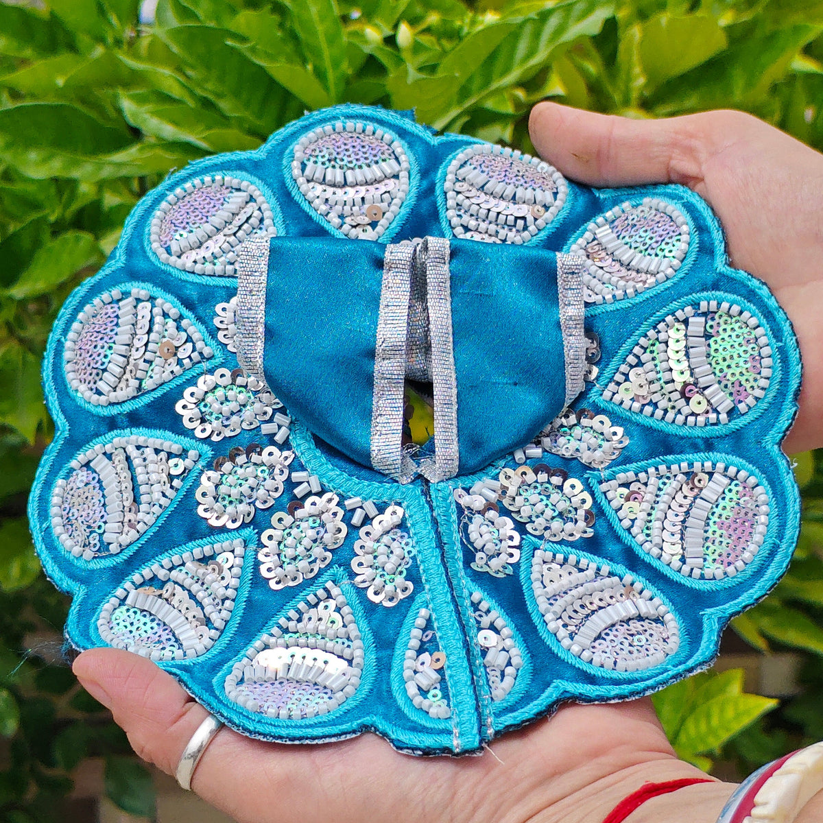 Firozi Lavanya – Blue Sequin Poshak
