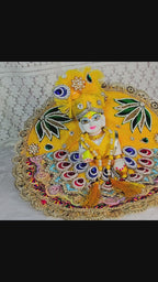 Pitambari Kanha – Yellow Zardozi Poshak with Pagdi