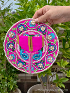 Gulabi Utsav – Magenta Paisley Embroidered Poshak