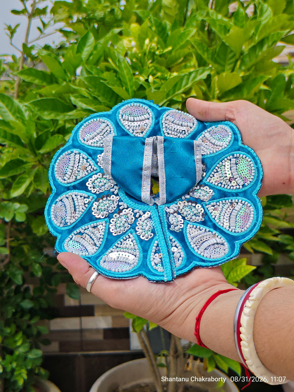 Firozi Lavanya – Blue Sequin Poshak