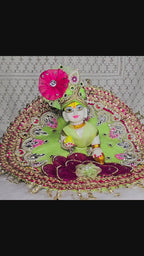 Madhuban Mohini – Green Floral Poshak with Pagdi