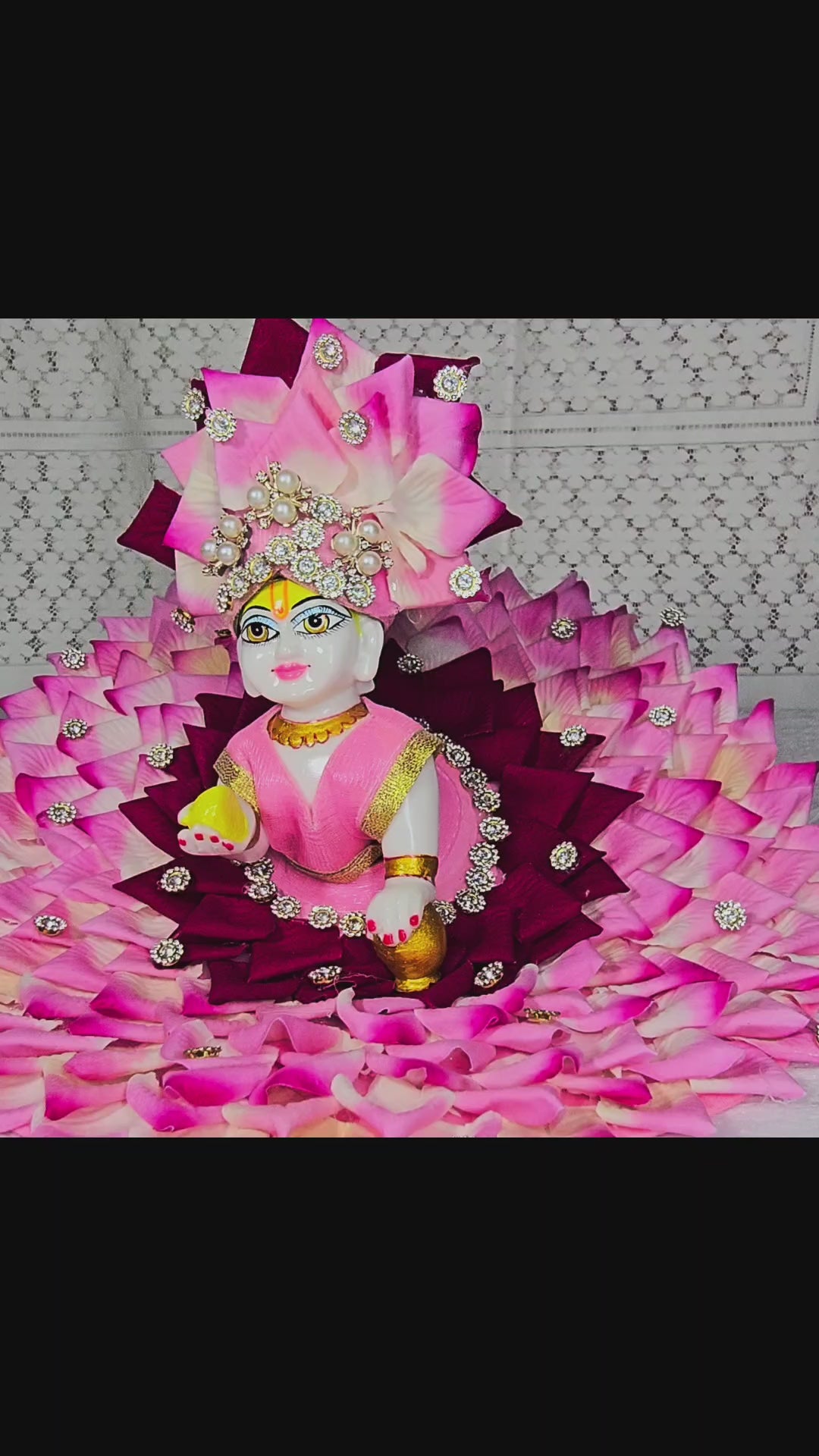 Gulabi Kamal – Pink Lotus Floral Poshak