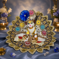 Neel Kamdhenu – Blue Embroidered Poshak with Pagdi